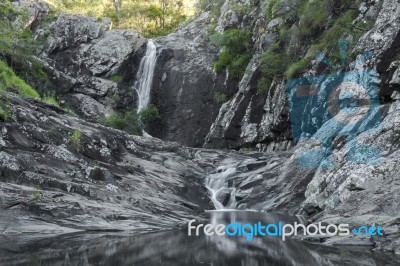 Cedar Creek Falls In Mount Tamborine Stock Photo