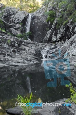 Cedar Creek Falls In Mount Tamborine Stock Photo