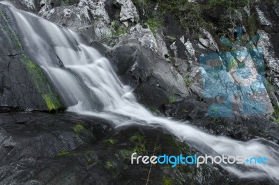 Cedar Creek Falls In Mount Tamborine Stock Photo