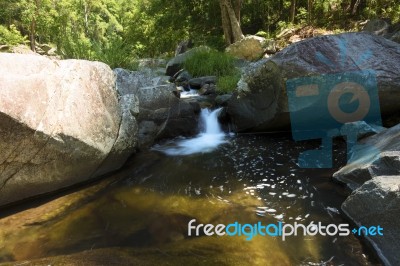 Cedar Creek In Samford, Queensland.  Stock Photo