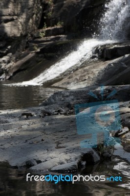 Cedar Creek In Samford, Queensland.  Stock Photo