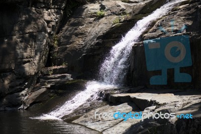 Cedar Creek In Samford, Queensland.  Stock Photo