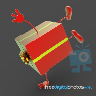 Celebrate Gift Shows Gifts Fun And Surprise Stock Image