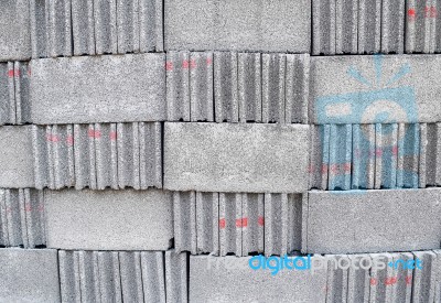 Cement Bricks Background Stock Photo