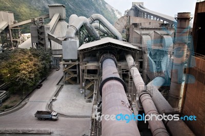 Cement Factory Stock Photo