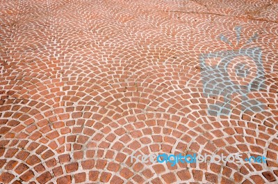 Cement Floor Tile Brown Stock Photo