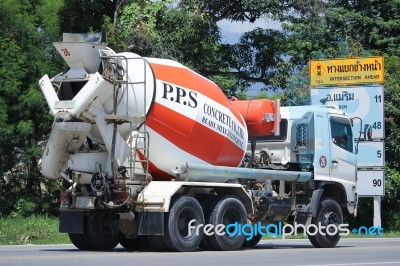 Cement Truck Of Pps Concrete Company Stock Photo