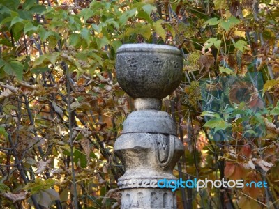 Cemetery Architecture, Monuments, Tombstones And Graves Stock Photo