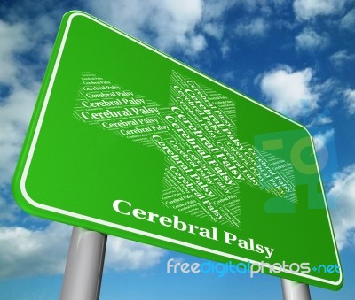 Cerebral Palsy Shows Ill Health And Ailment Stock Image