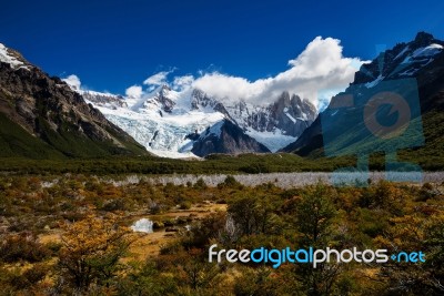 Cerro Torre Viewpoint Stock Photo