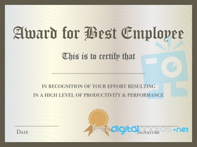 Certificate Stock Image