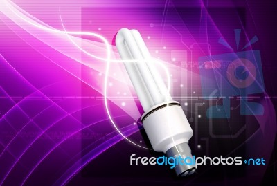 Cfl Lamp Stock Image