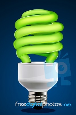 CFL Light Bulb Stock Image