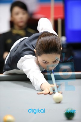 Cha Yu-ram Billiard Player Of South Korea Stock Photo