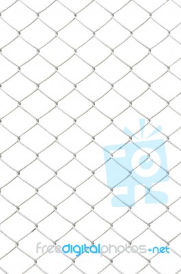 Chain Link Fence Stock Photo