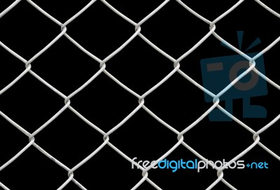 Chain Link Fence Stock Photo