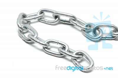 Chains White Background Stock Photo