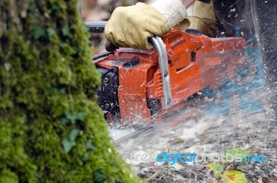 Chainsaw Stock Photo