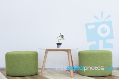 Chair And Table Interior Modern  Design Stock Photo