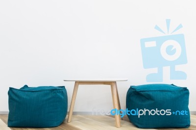 Chair And Table Interior Modern Design Stock Photo