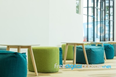 Chair And Table Interior Modern Design Stock Photo