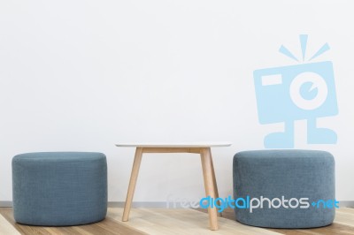 Chair And Table Interior Modern Design Stock Photo