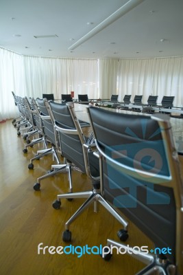 Chairs in Conference Room Stock Photo