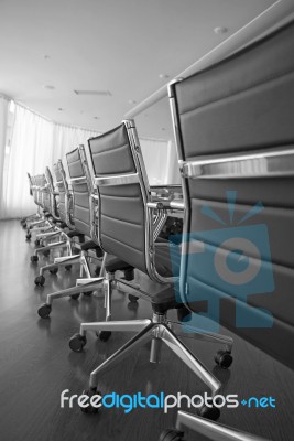 Chairs in Conference Room Stock Photo