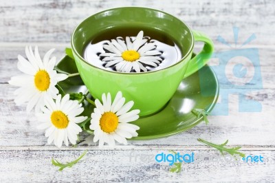 Chamomile Tea Stock Photo