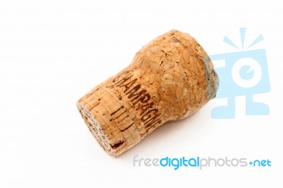 Champagne Cork Stock Photo