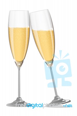 Champagne Glass Stock Image