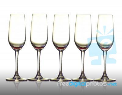 Champagne Glass Stock Photo