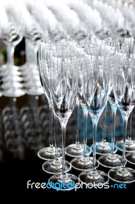 Champagne Glasses Stock Photo