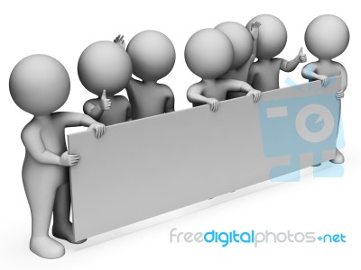 Characters Copyspace Means Display Sign And Render 3d Rendering Stock Image