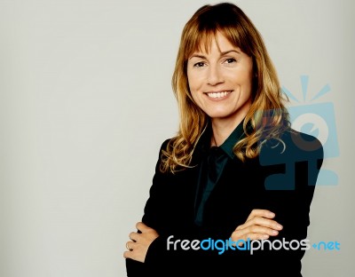 Charming Pretty Female Business Executive Stock Photo