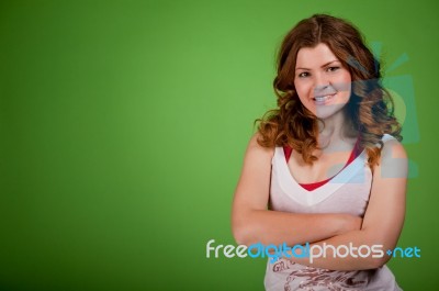 Charming Sweet Feminine Stock Photo