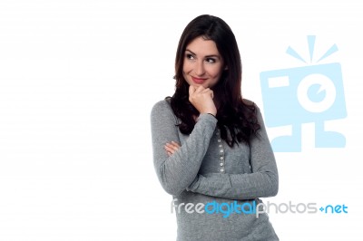 Charming Young Attractive Woman Stock Photo