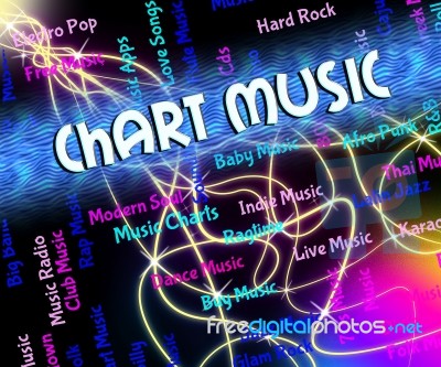 Chart Music Shows Sound Tracks And Audio Stock Image