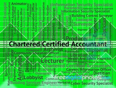 Chartered Certified Accountant Means Balancing The Books And Acc… Stock Image