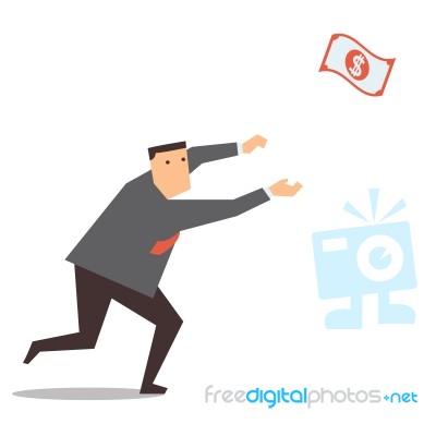 Chasing Money Stock Image