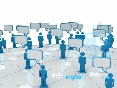 Chat Communication Stock Image