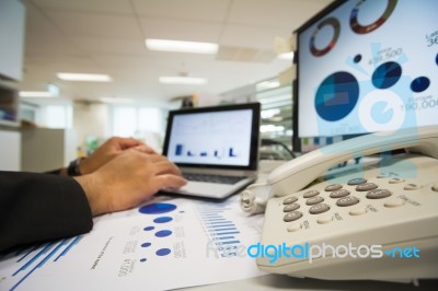 Checking Reported Profits Stock Photo