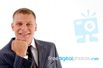 Cheerful Businessman Stock Photo