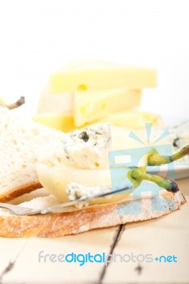 Cheese And Pears Stock Photo