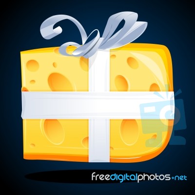 Cheese Gift Stock Image