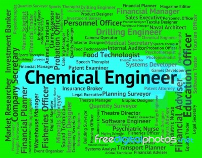 Chemical Engineer Indicating Work Hiring And Occupation Stock Image