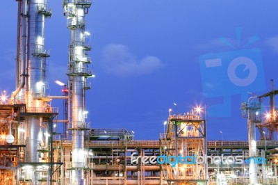 Chemical Plant Stock Photo