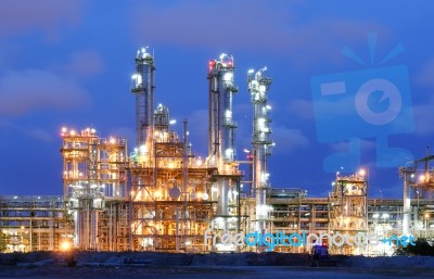 Chemical Plant Stock Photo