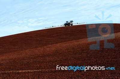 Chemical Spraying Stock Photo