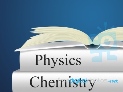 Chemistry Physics Means Non-fiction Science And Chemicals Stock Image